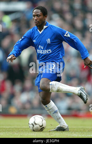 CELESTINE BABAYARO CHELSEA FC OLD TRAFFORD MANCHESTER 18. Januar 2003 Stockfoto