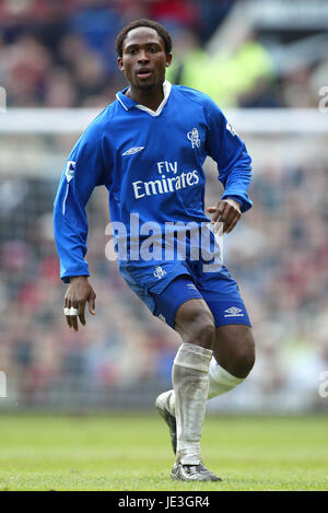 CELESTINE BABAYARO CHELSEA FC OLD TRAFFORD MANCHESTER 18. Januar 2003 Stockfoto