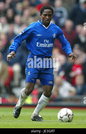 CELESTINE BABAYARO CHELSEA FC OLD TRAFFORD MANCHESTER 18. Januar 2003 Stockfoto