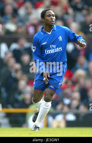 CELESTINE BABAYARO CHELSEA FC OLD TRAFFORD MANCHESTER 18. Januar 2003 Stockfoto