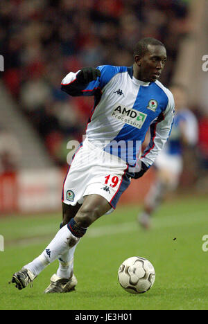 DWIGHT YORKE BLACKBURN ROVERS FC Stadion von leichten SUNDERLAND 11. Januar 2003 Stockfoto