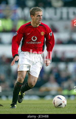 PHILIP NEVILLE MANCHESTER UNITED FC OLD TRAFFORD MANCESTER 4. Januar 2003 Stockfoto