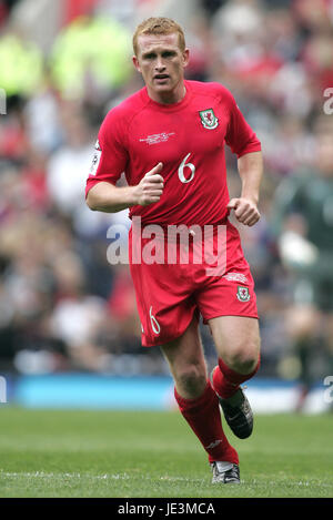 Markieren Sie PEMBRIDGE WALES & EVERTON FC OLD TRAFFORD MANCHESTER ENGLAND 9. Oktober 2004 Stockfoto