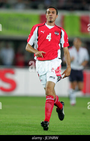 MARTIN STRANZL Österreich ERNST-HAPPEL-Stadion Wien 28. August 2004 Stockfoto