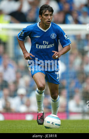 PAULO FERREIRA CHELSEA FC STAMFORD BRIDGE CHELSEA LONDON ENGLAND 28. August 2004 Stockfoto