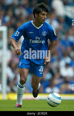 PAULO FERREIRA CHELSEA FC STAMFORD BRIDGE CHELSEA LONDON ENGLAND 28. August 2004 Stockfoto