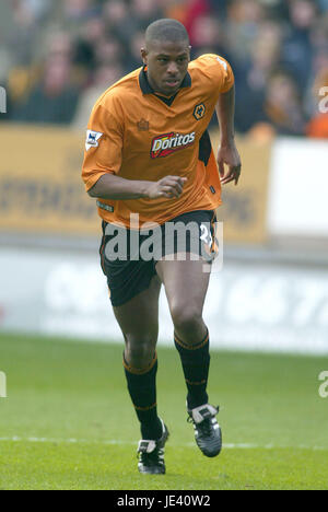 CARL CORT WOLVERHAMPTON WANDERERS FC MOLINEUX WOLVERHAMPTON ENGLAND 21. Februar 2004 Stockfoto