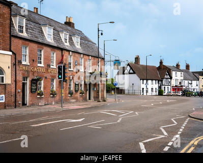 Das Schlosshotel und anderen alten Gebäuden in Devizes Wiltshire UK Stockfoto