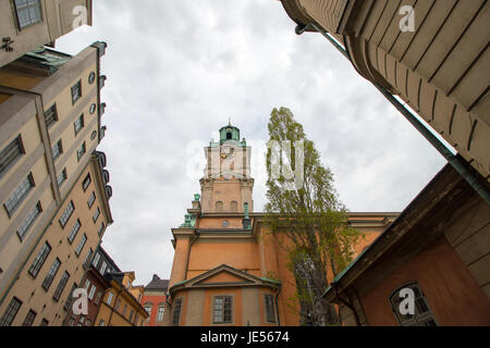 Storkyrkan (große Kirche) in Stockholm, die Hauptstadt von Schweden. Stockfoto