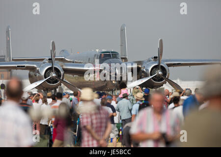 North American B-25j Mitchell am Royal International Air Tattoo, RAF Fairford, Gloucestershire, UK, Juni 2013 Stockfoto