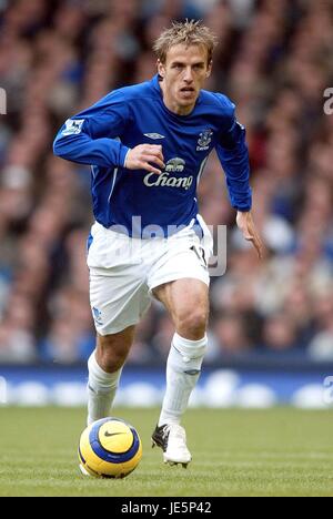 PHILIP NEVILLE EVERTON FC GOODISON PARK LIVERPOOL ENGLAND 6. November 2005 Stockfoto