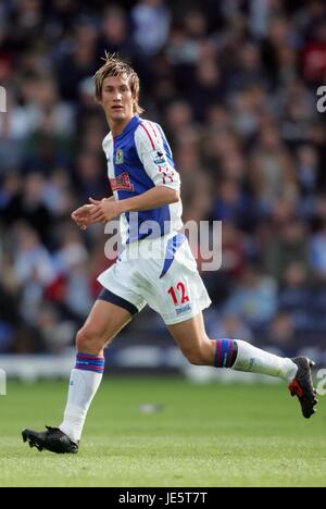 MORTEN GAMST PEDERSEN BLACKBURN ROVERS FC EWOOD PARK BLACKBURN ENGLAND 1. Oktober 2005 Stockfoto