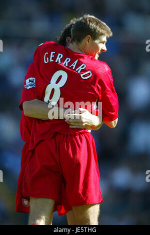 STEVEN GERRARD LIVERPOOL FC ST ANDREWS BIRMINGHAM ENGLAND 24. September 2005 Stockfoto