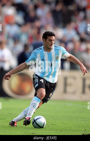 LIONEL SCALONI Argentinien PUSKAS FERENC STADION BUDAPEST Ungarn 17. August 2005 Stockfoto