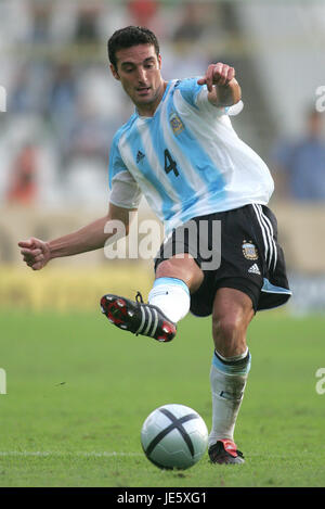 LIONEL SCALONI Argentinien PUSKAS FERENC STADION BUDAPEST Ungarn 17. August 2005 Stockfoto