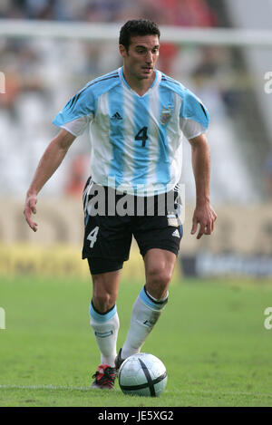 LIONEL SCALONI Argentinien PUSKAS FERENC STADION BUDAPEST Ungarn 17. August 2005 Stockfoto