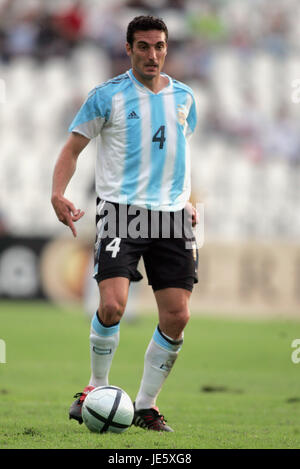 LIONEL SCALONI Argentinien PUSKAS FERENC STADION BUDAPEST Ungarn 17. August 2005 Stockfoto