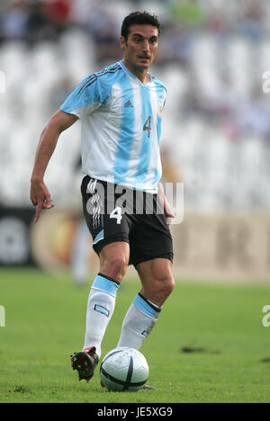 LIONEL SCALONI Argentinien PUSKAS FERENC STADION BUDAPEST Ungarn 17. August 2005 Stockfoto