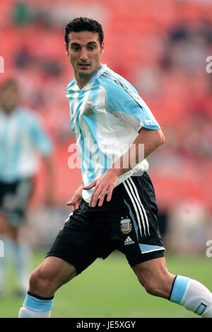 LIONEL SCALONI Argentinien PUSKAS FERENC STADION BUDAPEST Ungarn 17. August 2005 Stockfoto