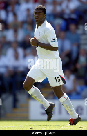 Ingeborg JAIDI BOLTON WANDERERS FC REEBOK STADIUM BOLTON ENGLAND 21. August 2005 Stockfoto