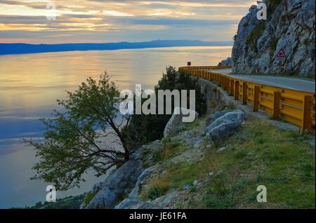 Kuestenstrasse Makarska - Küstenstraße Makarska 05 Stockfoto