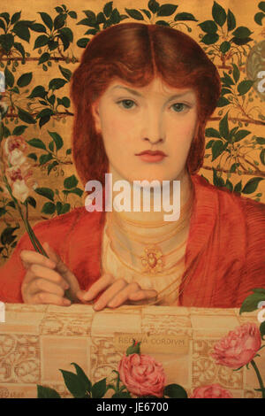 Alexa Wilding... Regina Cordium - Alice Wilding von Dante Gabriel Rossetti Stockfoto