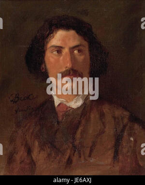 Carl Ludwig Friedrich Becker Portrait Anselm Feuerbach Stockfoto