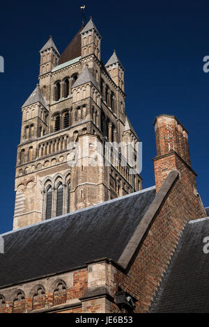 Kathedrale von St. Salvator in Brügge, Belgien. Stockfoto