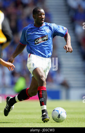 MARVIN ANDREWS GLASGOW RANGERS FC IBROX STADIUM GLASGOW Schottland 31. Juli 2005 Stockfoto