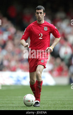 MARK DELANEY WALES & ASTON VILLA FC MILLENNIUM Stadion CARDIFF WALES 26. März 2005 Stockfoto