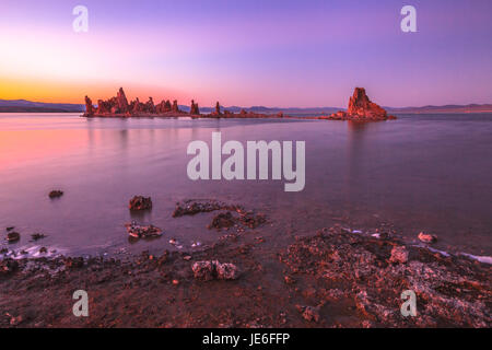 Mono Lake Sonnenuntergang Stockfoto