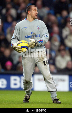 GABOR KIRALY CRYSTAL PALACE FC CITY OF MANCHESTER STADIUM MANCHESTER ENGLAND 15. Januar 2005 Stockfoto