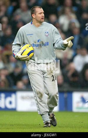 GABOR KIRALY CRYSTAL PALACE FC CITY OF MANCHESTER STADIUM MANCHESTER ENGLAND 15. Januar 2005 Stockfoto