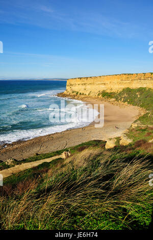 Foz Strand. Sesimbra, Portugal Stockfoto