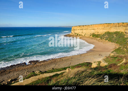 Foz Strand. Sesimbra, Portugal Stockfoto