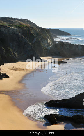 Alteirinhos Strand. Zambujeira Do Mar, Alentejo. Portugal Stockfoto