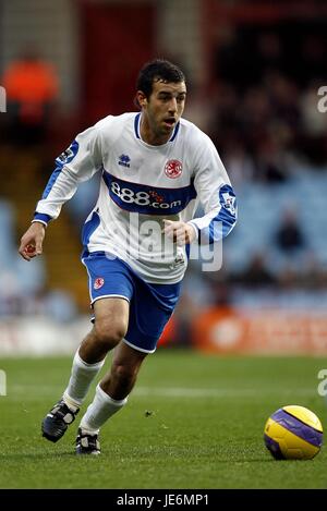 JULIO ARCA MIDDLESBROUGH FC VILLENPARK BIRMINGHAM ENGLAND 25. November 2006 Stockfoto