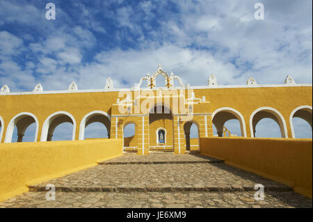 Mexiko, Yucatan, Izamal, "gelbe Stadt" Kloster "Convento De San Antonio De Padua" Stockfoto