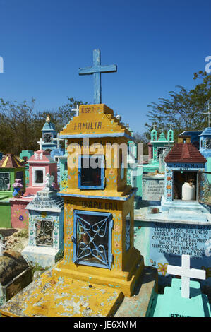Mexiko, Yucatan, Hoctun, Maya Friedhof, Stockfoto