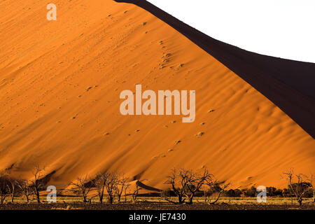 Afrika, Namibia, Sossulsvlei, Dünen, Stockfoto