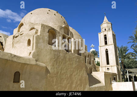 Afrika, Ägypten, Wadi Natrun, Kloster Saint-Pischoi, Kloster-Anlage, Stockfoto