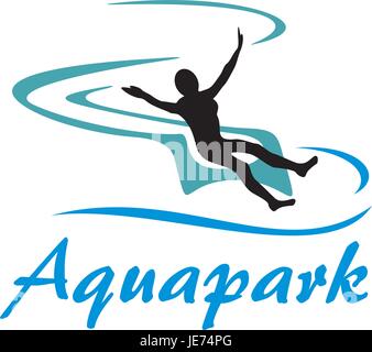 Aquapark-symbol Stock Vektor