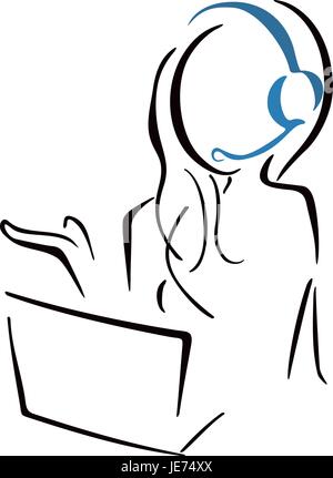 Call-center Stock Vektor