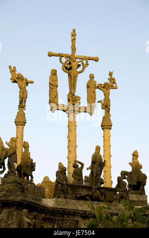 Europa, Frankreich, Bretagne, Finistere, Pleyben, Calvary, Stockfoto