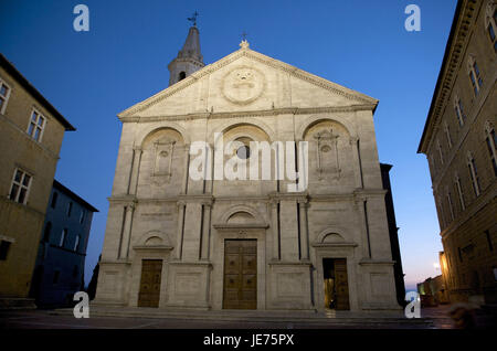 Italien, Europa, Toskana, Val d ' Orcia, die Kathedrale in Pienza, Stockfoto
