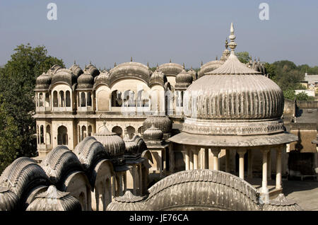 Indien, Rajasthan, Region Shekhawati, Nawalgar, Gherka Tempel, Stockfoto