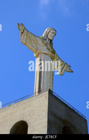 Christus der König Cristo Rei Statue Almada Lissabon Portugal EU Stockfoto