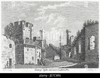 Conway Castle, Caernarvonshire. Pl.2 Stockfoto