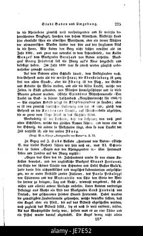 Das Badische Sagenbuch II 275 ist Teil einer Sammlung von Volksmärchen und Legenden aus dem badischen Raum. Das Buch bietet Einblicke in regionale Folklore, Traditionen und Kulturgeschichte. Stockfoto