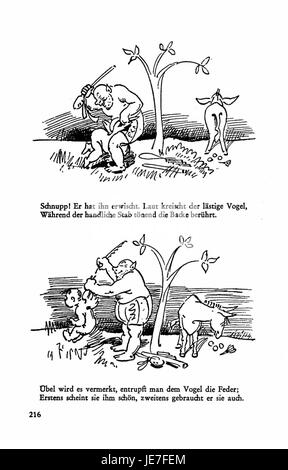 Diese Seite aus den Busch Werken Band 3 (Seite 214) zeigt ein Segment oder eine Illustration aus der Serie. Busch Werke sind eine Sammlung von Werken mit Illustrationen und Texten, die sich auf bestimmte Themen konzentrieren, die wahrscheinlich mit Geschichte oder Industrie in Verbindung stehen. Stockfoto